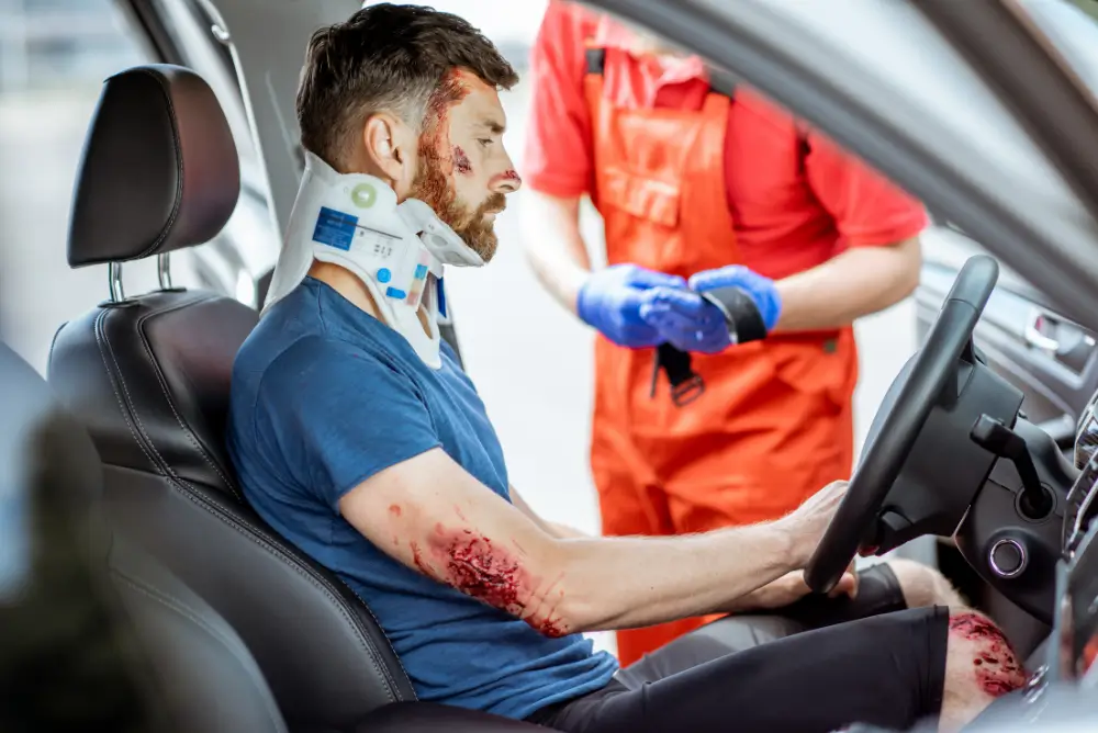 A Car Crash Due to Automobile Defects