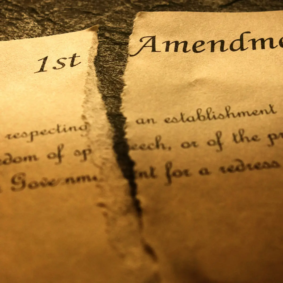 Tear in the first amendment demonstration a violation of rights